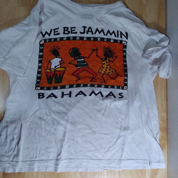 Vintage We Be Jammin' Bahamas Graphic T-Shirt - Picture 2 of 7